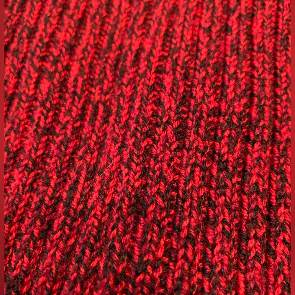 Alexander McQueen peplum marled soft Red Wool Cardigan sweater - Picture 8 of 13